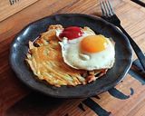 おうち居酒屋★じゃがチーズの目玉焼き添え作り方5写真