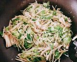 豚バラ・エノキ・ねぎ塩そうめん♪作り方3写真