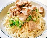 豚バラ・エノキ・ねぎ塩そうめん♪作り方6写真
