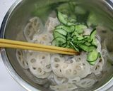 蓮根と紀州うめノほしのサラダ作り方4写真