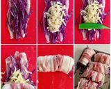 オクラと紫キャベツの豚肉巻き巻き作り方7写真