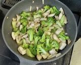 ブロッコリーときのこと鶏肉のうま塩炒め作り方12写真