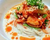 まろやか豆乳ごまキムチそうめんorうどん作り方4写真