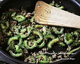 ゴーヤとひき肉の味噌炒め作り方4写真