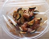mレンジで茄子と鶏のケチャップ炒め作り方3写真