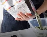 【19kcal】いんげんの胡麻和え作り方1写真