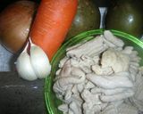 圧力鍋で我が家のモツ煮込み作り方1写真