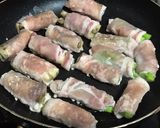 豚ロース薄切りDE簡単ナスとアスパラ巻き作り方5写真