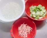 きゅうりのパスタサラダ。作り方1写真
