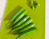 オクラと紫キャベツの豚肉巻き巻き作り方4写真