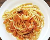 トマトとケチャップでシーフードパスタ作り方10写真