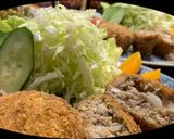 メンチカツをソースカツ丼のソースで頂く♡作り方8写真