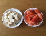 搾菜とトマトと豆腐のスープ（夏は冷製で）作り方3写真