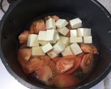 搾菜とトマトと豆腐のスープ（夏は冷製で）作り方4写真