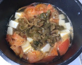 搾菜とトマトと豆腐のスープ（夏は冷製で）作り方5写真
