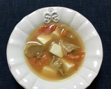搾菜とトマトと豆腐のスープ（夏は冷製で）作り方6写真