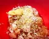 しそ入り月見つくね♪作り方3写真