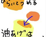 ナムル(か、キムチ)の油揚げ包み焼き作り方3写真
