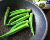おうち居酒屋★オクラの麺つゆバター作り方3写真