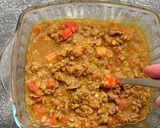レンジで簡単！なすとトマトのキーマカレー作り方3写真