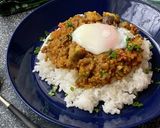 レンジで簡単！なすとトマトのキーマカレー作り方4写真