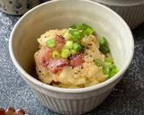 レンジで簡単！イカの塩辛ポテサラ作り方4写真
