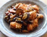 mレンジで茄子と鶏のケチャップ炒め作り方5写真