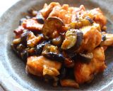 mレンジで茄子と鶏のケチャップ炒め作り方6写真