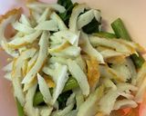 #スピード調理#空芯菜と竹輪の#梅肉和え作り方3写真