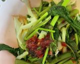 #スピード調理#空芯菜と竹輪の#梅肉和え作り方5写真
