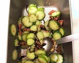 きゅうりと塩昆布の梅肉和え作り方2写真