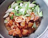 鶏肉と白ネギとトマトのサッパリ煮作り方3写真