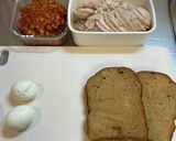 タンパク質ばっちりサンドウィッチ作り方1写真
