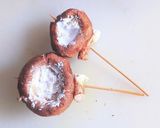 椎茸のチーズ肉詰め作り方3写真