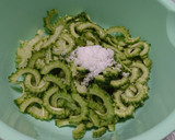 ゴーヤとらっきょうの甘酢炒め作り方1写真