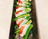 たことオクラの昆布茶ドレッシングがけ作り方3写真