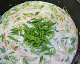 牛乳とお野菜たっぷりスパゲティー作り方11写真