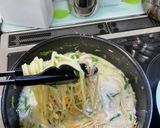 牛乳とお野菜たっぷりスパゲティー作り方14写真