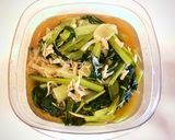 小松菜とホタテの中華煮（簡単レンジ調理）作り方3写真