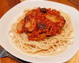 100％植物性？トマトミートソースパスタ作り方5写真