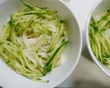 簡単！冷やしうどん☆汁なし納豆キムチ作り方4写真