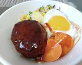 超簡単！ハンバーグリメイク ロコモコ丼！作り方6写真