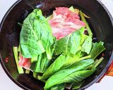 小松菜と豚肉のナンプラー炒め作り方4写真