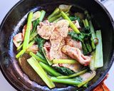 小松菜と豚肉のナンプラー炒め作り方6写真