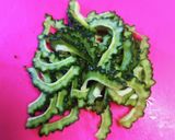 ゴーヤと干し海老のかき揚げ作り方2写真