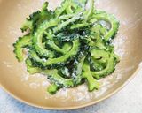 ゴーヤと干し海老のかき揚げ作り方3写真