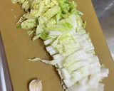 干豆腐と白菜炒め作り方1写真
