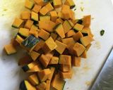 南瓜と鶏そぼろ炊き込みご飯作り方3写真