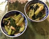 小松菜とホタテの中華煮（簡単レンジ調理）作り方4写真
