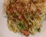 ベーコンとネギの焼き素麺作り方8写真